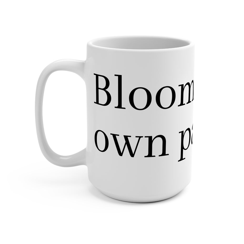 15oz Ceramic Mug — "Come at Your Own Pace" Minimalist Motivational Coffee Cup